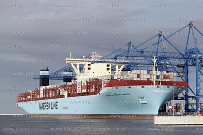 Najwiekszy kontenerowiec swiata Maersk Mc-Kinney Moller...