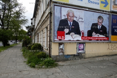 Billboard wyborczy Sojuszu Lewicy Demokratycznej przy...