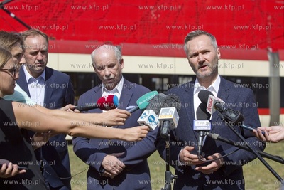 Gdańsk Strzyża. Konferencja prasowa Mieczysława...