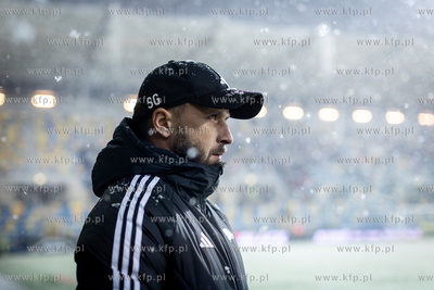 Fortuna 1 Liga. Arka Gdynia - Lechia Gdańsk. Nz. trener...