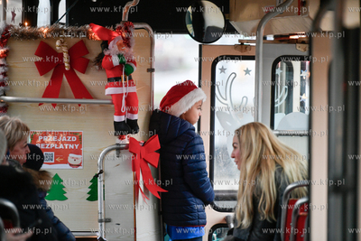 Pętla Siedlce. Świąteczny, mikołajkowy tramwaj...