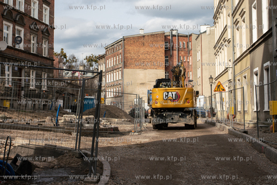 Rewitalizacja Biskupiej Górki.  Prace na ul. Na Stoku....