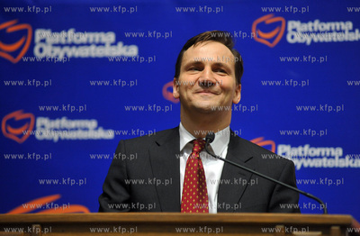 Gdansk. Spotkanie Radoslawa Sikorskiego, ministra spraw...