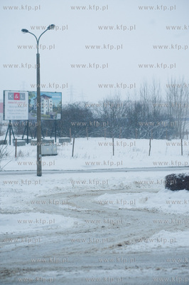 Gdansk. Chelm. Zima obfitujaca w silne opady sniegu...