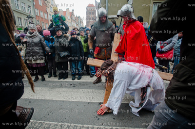 Wielki Piatek. Misterium Meki Panskiej na ulicach Gdanska.
29.03.2013
fot....