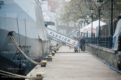 Gdansk. Nabrzeze Motlawy. Wizyta nalezacego do francuskiej...