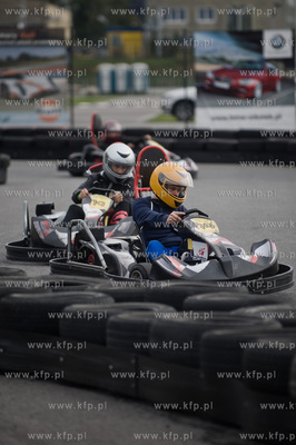 Gdansk. Stadion PGE Arena. Tor gokartowy PitStop. Pierwsze...