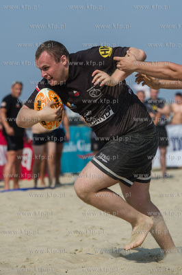 Plaza w Sopocie. Mistrzostwa Polski w rugby na plazy...