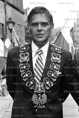 Andrzej Kaznowski, prezydent miasta Gdańska w latach...