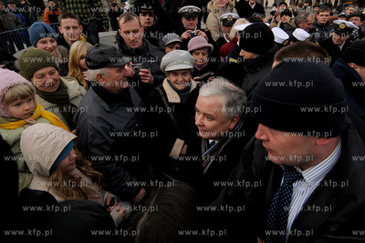 Wizyta prezydenta Lecha Kaczynskiego w Wejherowie....