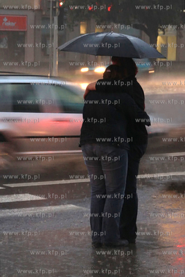 Ulewa ktora przeszla nad Gdanskiem spowodowala spore...