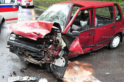 Sopot, ul. Malczewskiego. Wypadek drogowy. Kierowca...