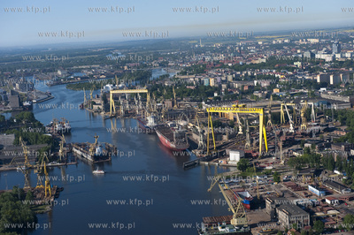 Stocznia Szczecinska z lotu ptaka. 13.05.2009 fot....