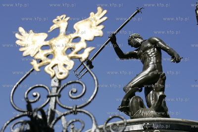 Fontanna Neptuna w Gdansku. 26.04.2005 fot. Wojtek...