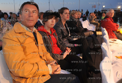 Sopot Fashion Day na molo w Sopocie. Wsrod widzow Wojciech...