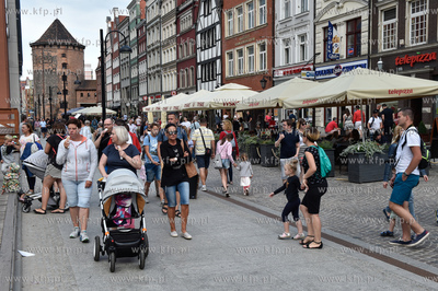 Gdańsk. Ul. Stągiewna na wyspie Spichrzów. 7.07.2018...