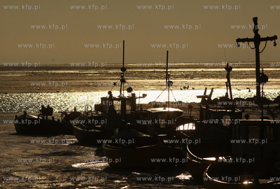 Kuznica. Port rybacki. 14.01.2010 fot. Krzysztof Mystkowski...