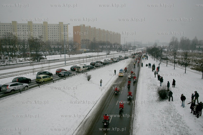 Gdansk Zaspa. Motocyklowa Parada Mikolajow. Jest to...