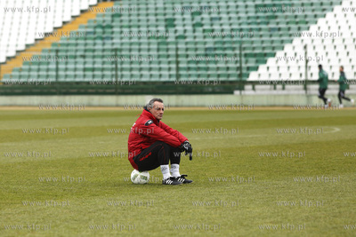 Gdańsk. Stadion przy ul. Traugutta. Trening drużyny...