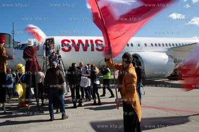 Gdańsk, Port Lotniczy im. Lecha Wałęsy.  Uroczyste...