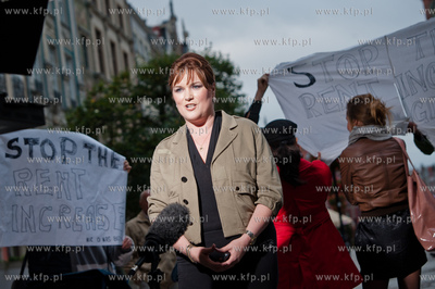 Gdansk. Dlugi Targ. Telewizja CNN International w ramach...