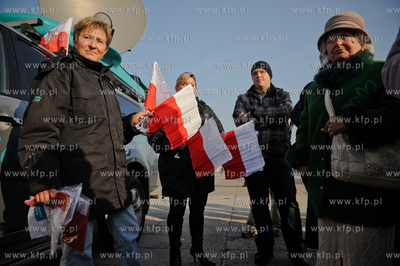 Sopot. Plac przed wejsciem na molo. Tydzien Flagi z...