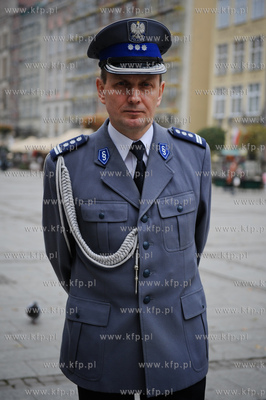 Gdansk. Dwor Artusa. Slubowanie 116 nowo przyjetych...