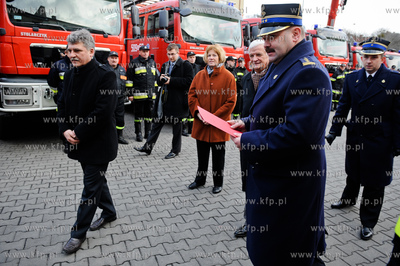 Gdansk. Komenda Wojewodzkiej PSP w Gdansku. Przekazanie...