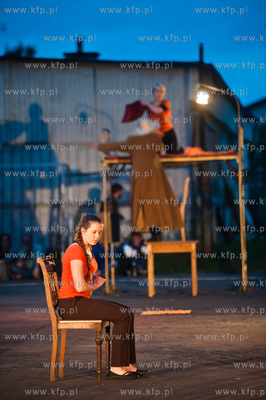 Gdansk. Boisko przy ul. Dolna Brama. FETA - XVII Miedzynarodowy...