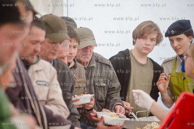 Gdansk. Targ Weglowy. Wielka Sobota. Sniadanie wielkanocne...