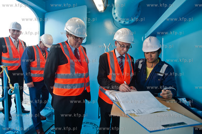 Gdansk. Terminal kontenerowy DCT. Wizyta komisarza...