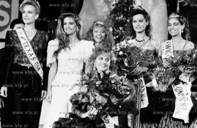 Final wyborow Miss Polonia 1989 w sopockiej Operze...