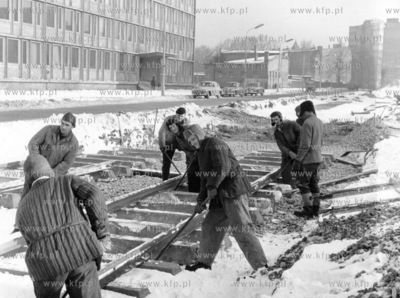 Remont torow tramwajowych na al. Grunwaldzkiej niedaleko...