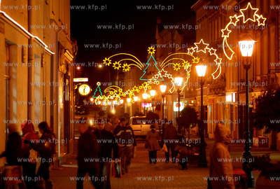 W Wejherowie swiateczne. Wejherowski rynek i deptak...