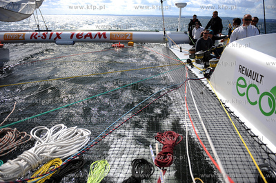 Zatoka Gdanska. Katamaran Gemini 3, na ktorym Roman...