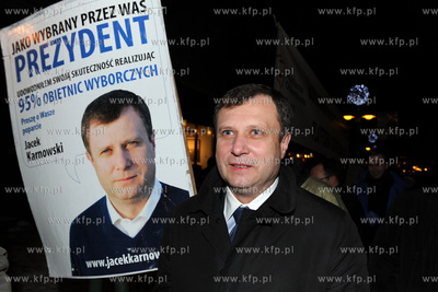 Sopot. Zakonczenie kampanii wyborczej kandydata na...