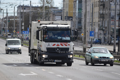 Ulice Gdyni w czasie epidemii koronawirusa COVID-19....