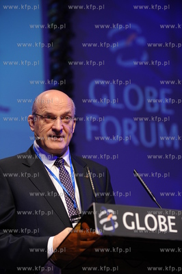 Gdansk, GLOBE FORUM 2009. Nz Pawel Olechnowicz - prezes...