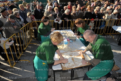 IX Gdanskie Swieto Pieroga na Targu Weglowym w Gdansku....