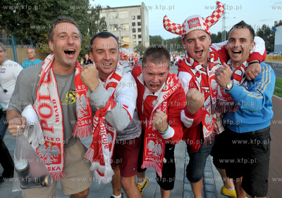 Gdansk. Stadion pilkarski PGE Arena. Mecz towarzyski...
