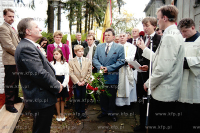 Wizyta prezydenta Lecha Walesy w Dziemianach na Kaszubach...