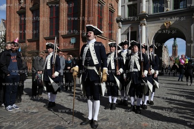Gdańsk. Plac między Złotą Bramąi Katownią. Historyczna...