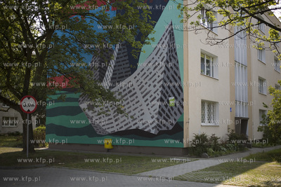 Mural w Porcie Wrzeszcz znajdujący się przy ulicy...