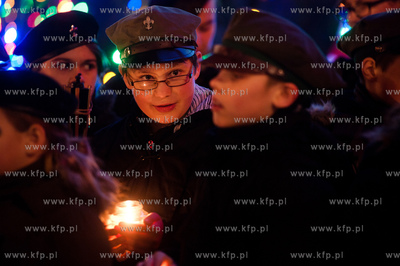 Gdansk. Dlugi Targ. Betlejemskie Swiatlo Pokoju 2011....