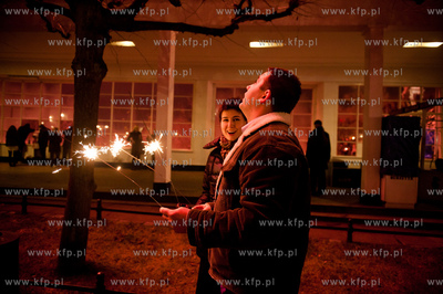 Mieszkancy Sopotu swietuja nadejscie nowego roku. 01.01.2012...