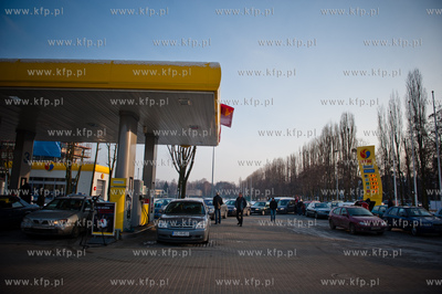 Gdansk. Protest kierowcow przeciwko rosnacym cenom...