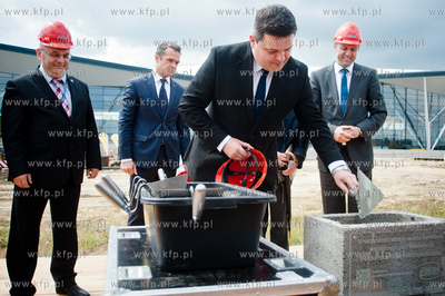 Gdansk. Rebiechowo. Uroczystosc wmurowania kamienia...