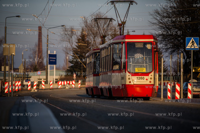 Gdansk. Zmodernizowana linia tramwajowa na Stogi. 
27.12.2014
fot....
