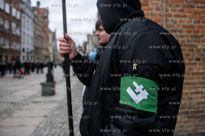 Gdańsk. Długi Targ. Pikieta przeciwko wschodniej...