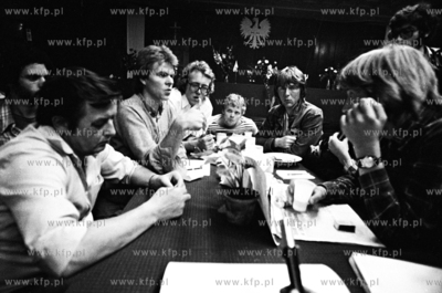 Strajk w Stoczni Gdanskiej im. Lenina 1980 fot. Stanislaw...